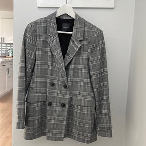 Dynamite double button blazer plaid pattern